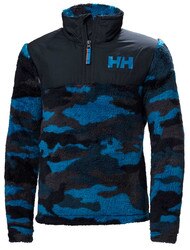 Helly Hansen Champ 1/2 Zip Midlayer Top Juniors' in Sonic Blue Aop